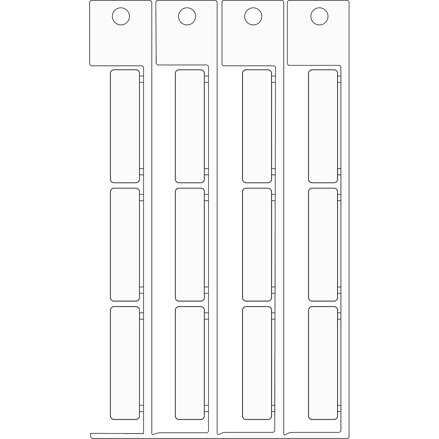 ADHESIVE TAG.9X35 BASE ADESIVA .