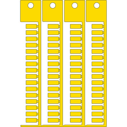 TAG 4X10 4 STICKS YELLOW