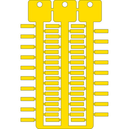 TAG 4X15 4 STICKS YELLOW