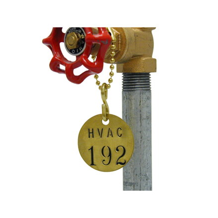 STAMPED BRASS VALVE TAG BVT 26-50