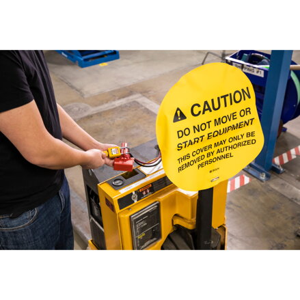 FORKLIFT COVER CAUTION DO NOT MOVE 20"