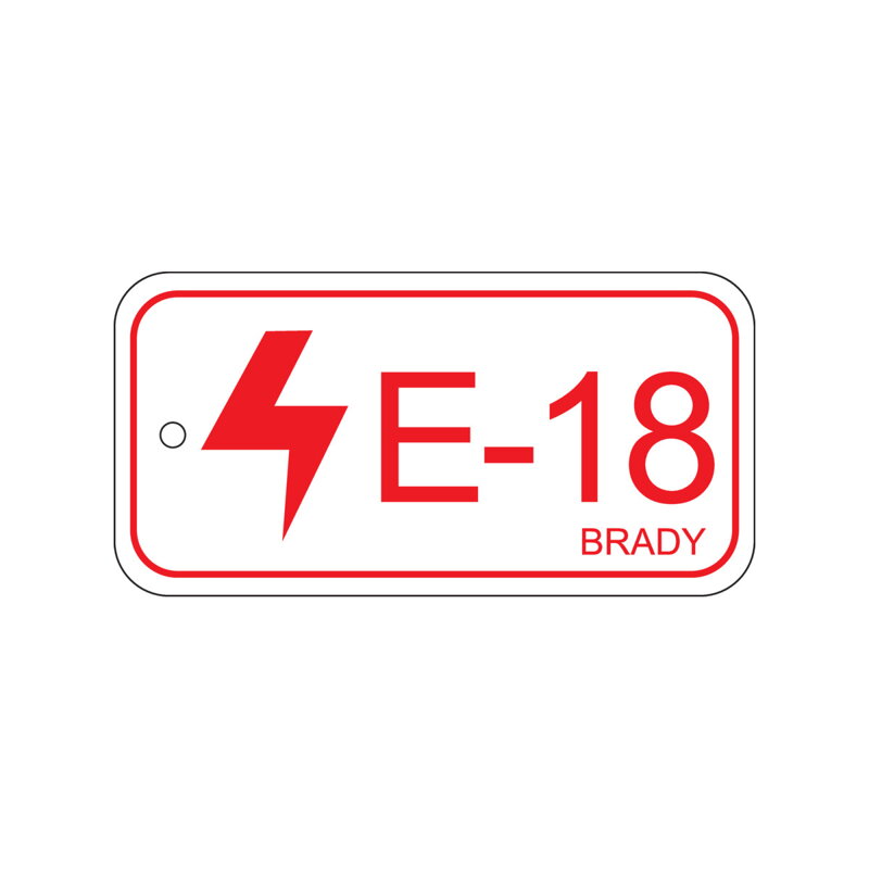 Energy tag-E-18-75x38mm-PP/25