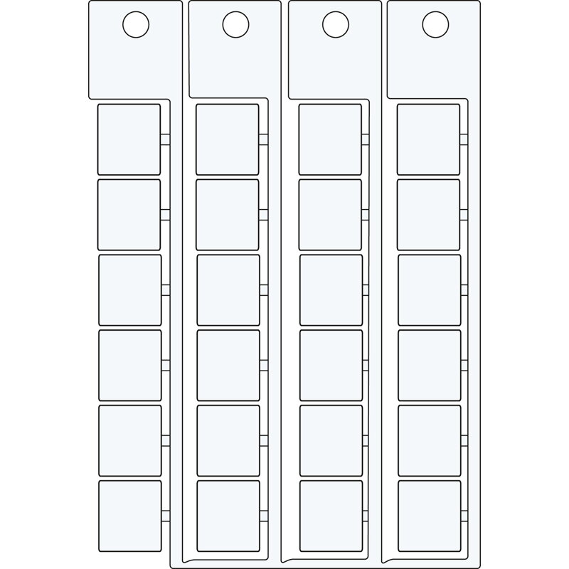 ADHESIVE TAG 15X17 WHITE