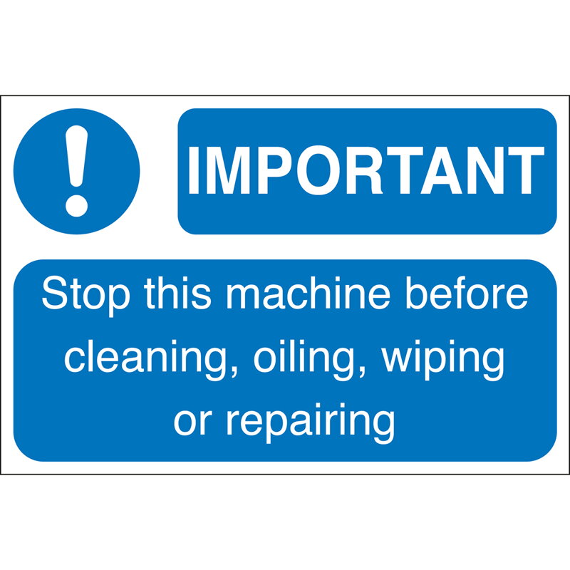 IMPORTANT STOP.. LBL 100X150MM L. POLY