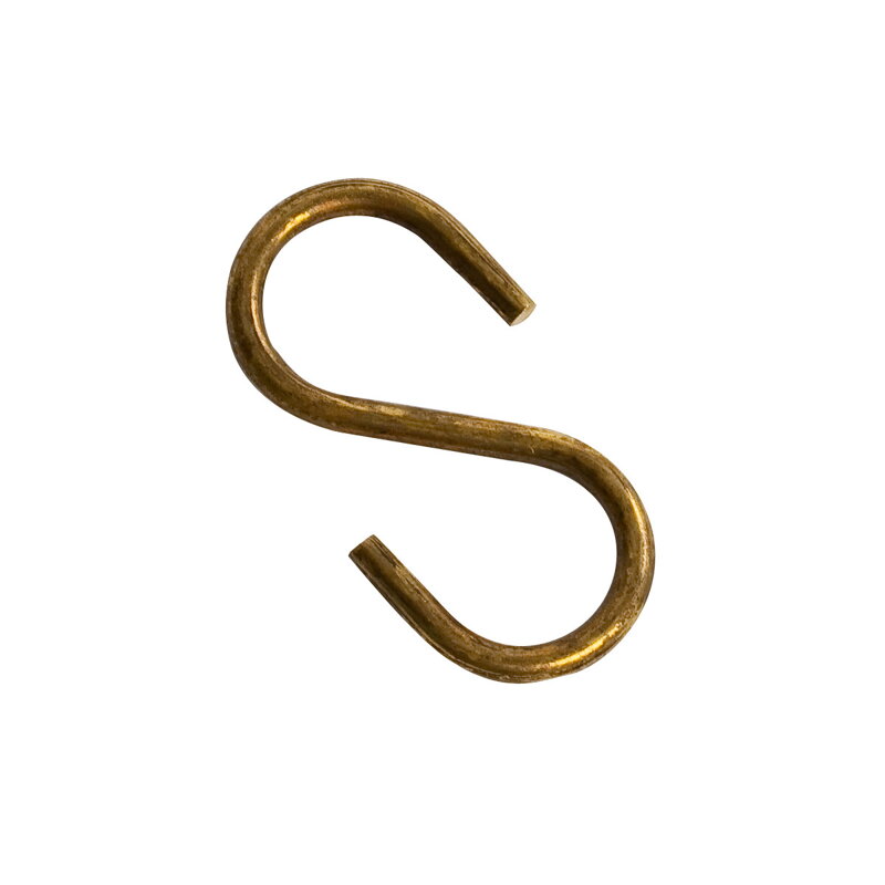 1-1/4" BRASS "S" HOOKS