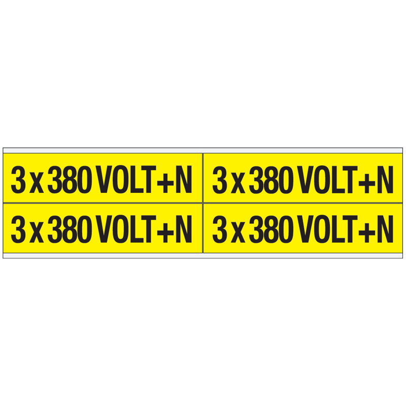 VOLTAGE MARKERS CV 3X380 V+N B