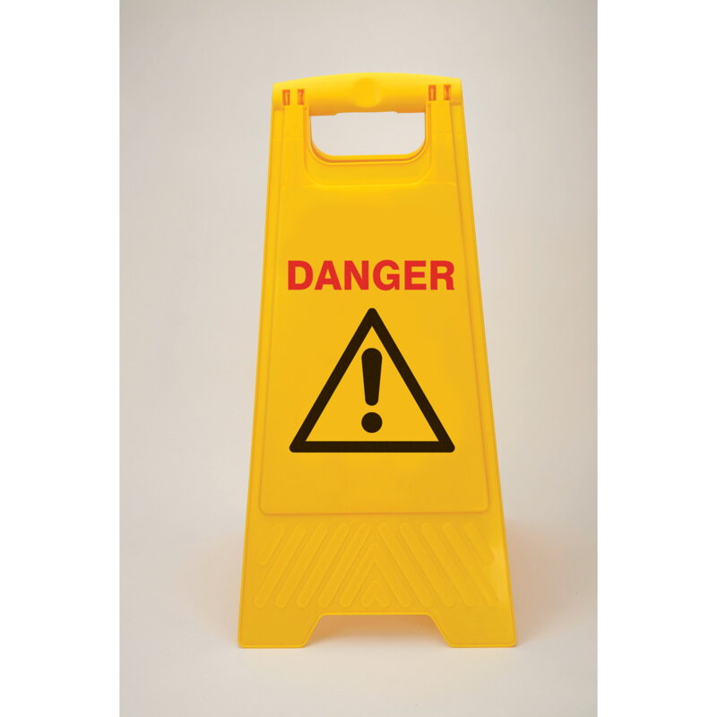 HEAVY DUTY FLOORSTAND DANGER