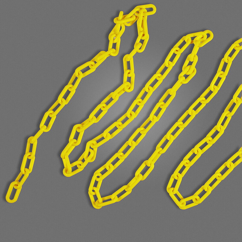 BRADYLINK WARNING CHAIN YELLOW 25Mx8MM