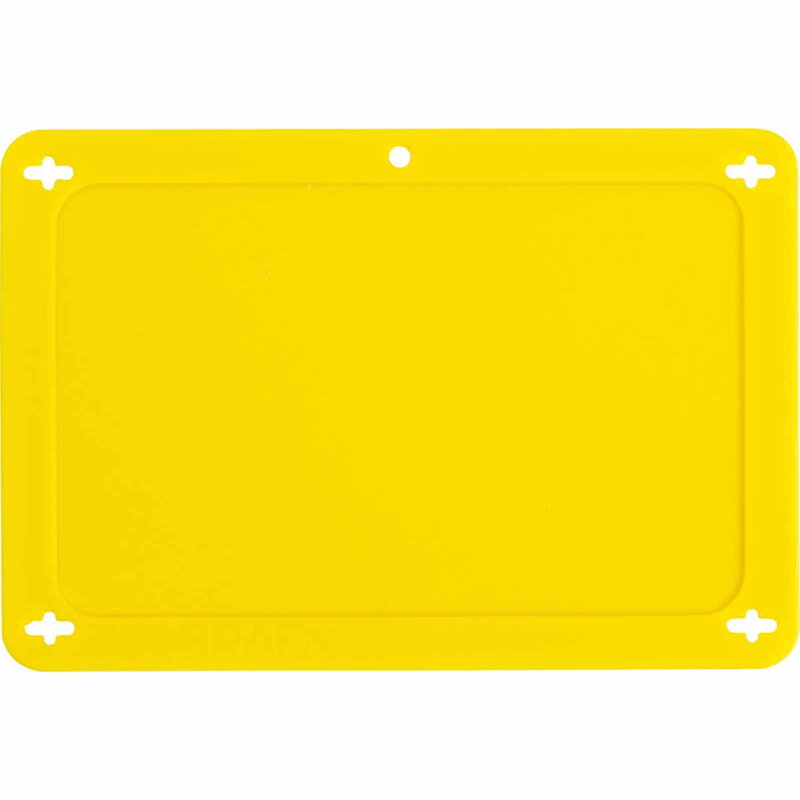 BLANK YELLOW UTILITY TAG 2.5X4