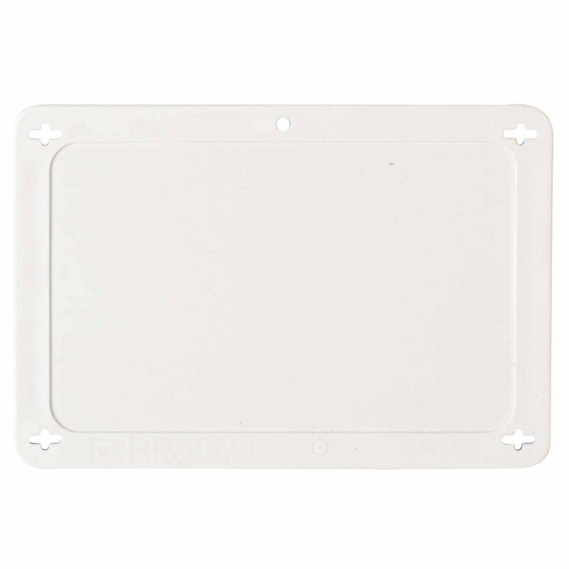BLANK WHITE UTILITY TAG 2.5X4