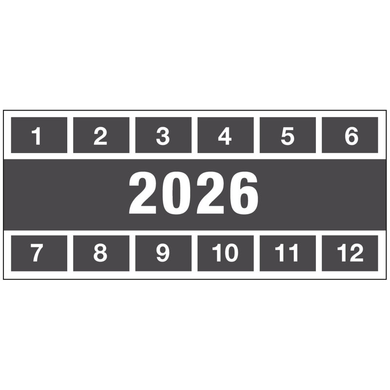 DATE INSPECTION LABELS 26 57x25 B-500