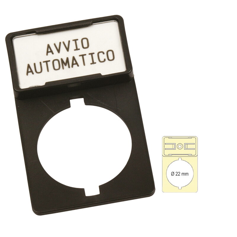 TAG HOLDER DM.22 FOR PUSH BUTTON