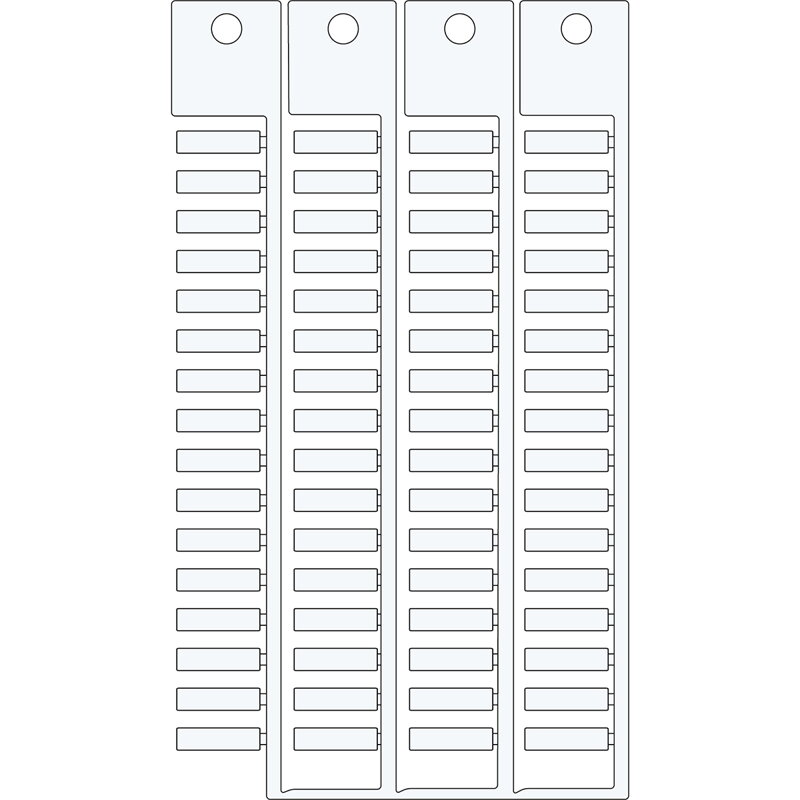 TAG -4X15 -4 STICKS WHITE