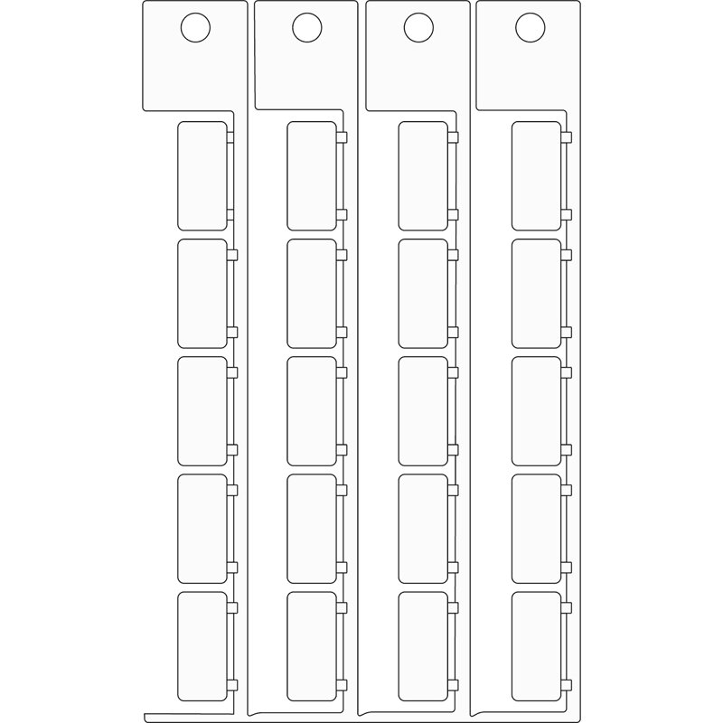 TAG 9X20 FOR SAT920-SA1121 WHITE.