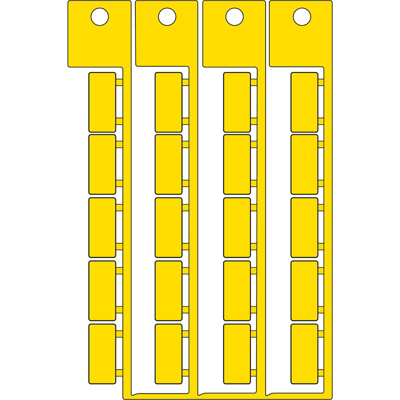 ADHESIVE TAG.9X20 YELLOW