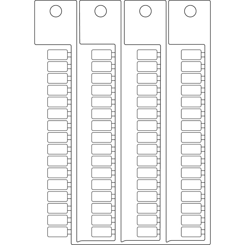 TERMINAL BLOCK TAGS .5X10 LEGR.SIEMENS