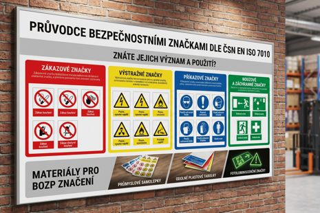 Bezpečnostní barvy a značky podle ČSN EN ISO 7010: Znáte jejich význam?